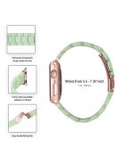 For Apple Watch Series 3 / 2 / 1 42mm Watch Strap Replacement 3 Beads Resin Wrist Band with Transparent Watch Case - Avocado Green