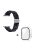 For Apple Watch Series 3 / 2 / 1 42mm Watch Strap Replacement 3 Beads Resin Wrist Band with Transparent Watch Case - Black Mix