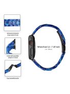 For Apple Watch Series 3 / 2 / 1 42mm Watch Strap Replacement 3 Beads Resin Wrist Band with Transparent Watch Case - Bright Blue