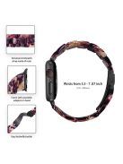 For Apple Watch Series 3 / 2 / 1 42mm Watch Strap Replacement 3 Beads Resin Wrist Band with Transparent Watch Case - Purple Mix