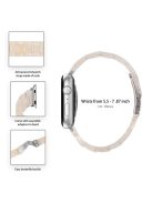 For Apple Watch Series 6 / 5 / 4 / SE / SE (2022) 40mm 3 Beads Resin Watch Band Folding Clasp Replacement Strap with Transparent Watch Case - Fluorescent