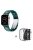 For Apple Watch Series 6 / 5 / 4 / SE / SE (2022) 40mm 3 Beads Resin Watch Band Folding Clasp Replacement Strap with Transparent Watch Case - Matte Green