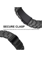 For Apple Watch Series 6 / 5 / 4 / SE / SE (2022) 40mm 3 Beads Resin Watch Band Folding Clasp Replacement Strap with Transparent Watch Case - Transparent Black