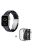 For Apple Watch Series 6 / 5 / 4 / SE / SE (2022) 40mm Watch Band 3 Beads Resin Replacement Wrist Strap with Transparent Watch Case - Black Mix