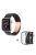 For Apple Watch Series 6 / 5 / 4 / SE / SE (2022) 40mm Watch Band 3 Beads Resin Replacement Wrist Strap with Transparent Watch Case - Dark Coffee