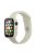 For Apple Watch Series 7 41mm Silicone Outdoor Sports Watch Band+Hard PC Case with Built-in Tempered Glass Screen Protector, Size S/M - Antique White