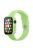 For Apple Watch Series 7 41mm Silicone Outdoor Sports Watch Band+Hard PC Case with Built-in Tempered Glass Screen Protector, Size S/M - Green