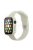 For Apple Watch Series 7 45mm Hard PC Watch Case with Tempered Glass Film + Silicone Watch Band, Size S / M - Antique White