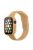 For Apple Watch Series 7 45mm Hard PC Watch Case with Tempered Glass Film + Silicone Watch Band, Size S / M - Khaki