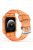 For Apple Watch Series 7 8 9 41mm / Series 7 8 9 45mm TPU Watch Strap with Case - Transparent Orange