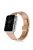 For Apple Watch Series 8 / 7 41mm Stainless Steel Watch Band Metal Strap Replacement with Butterfly Buckle - Rose Gold