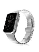 For Apple Watch Series 8 / 7 41mm Stainless Steel Watch Band Metal Strap Replacement with Butterfly Buckle - Silver