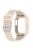 For Apple Watch Series 8 / 7 45mm / 6 / 5 / 4 / SE / SE (2022) 44mm / 3 / 2 / 1 42mm TPE Watchband Integral Watch Strap with Case - Beige