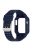 For Apple Watch Series 8 / 7 45mm / 6 / 5 / 4 / SE / SE (2022) 44mm / 3 / 2 / 1 42mm TPE Watchband Integral Watch Strap with Case - Dark Blue