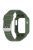 For Apple Watch Series 8 / 7 45mm / 6 / 5 / 4 / SE / SE (2022) 44mm / 3 / 2 / 1 42mm TPE Watchband Integral Watch Strap with Case - Midnight Green