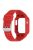 For Apple Watch Series 8 / 7 45mm / 6 / 5 / 4 / SE / SE (2022) 44mm / 3 / 2 / 1 42mm TPE Watchband Integral Watch Strap with Case - Red