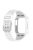 For Apple Watch Series 8 / 7 45mm / 6 / 5 / 4 / SE / SE (2022) 44mm / 3 / 2 / 1 42mm TPE Watchband Integral Watch Strap with Case - White