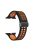 For Apple Watch Series 9 / 8 / 7 41mm / 6 / 5 / 4 / SE (2023) / SE (2022) / SE 40mm / 3 / 2 / 1 38mm Magnetic Band Dual Color Silicone Watch Strap - Black / Orange