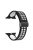 For Apple Watch Series 9 / 8 / 7 41mm / 6 / 5 / 4 / SE (2023) / SE (2022) / SE 40mm / 3 / 2 / 1 38mm Magnetic Band Dual Color Silicone Watch Strap - Black / White