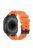 For Apple Watch Series 9 8 7 41mm  /  6 5 4 SE (2022) SE (2023) SE 40mm  /  3 2 1 38mm Soft Silicone Watch Bracelet - Black+Orange