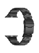 For Apple Watch Series 9 8 7 41mm  /  6 5 4 SE (2023) SE (2022) SE 40mm  /  3 2 1 38mm Titanium Steel Watch Bracelet - Black