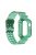 For Apple Watch Series 9 8 7 41mm / 6 5 4 SE SE (2022) SE (2023) 40mm / 3 2 1 38mm Anti-Scratch Silicone Watch Band Wrist Strap with Anti-Drop Watch Case - Green