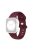 For Apple Watch Ultra 49mm Engraved Watch Bands Soft Silicone Strap Wristband - Wine Red