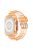 For Apple Watch Ultra 49mm Two Row Holes TPU Smart Watch Band Replacement Wrist Strap Integrated with Watch Case - Transparent Orange