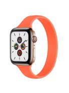 For For Apple Watch Series 10 42mm / 9 8 7 41mm / SE (2023) SE (2022) SE 6 5 4 40mm / 3 21 38mm Bracelet Silicone Band, Size: M - Orange