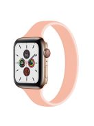 For For Apple Watch Series 10 42mm / 9 8 7 41mm / SE (2023) SE (2022) SE 6 5 4 40mm / 3 21 38mm Bracelet Silicone Band, Size: M - Pink