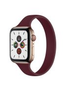 For For Apple Watch Series 10 42mm / 9 8 7 41mm / SE (2023) SE (2022) SE 6 5 4 40mm / 3 21 38mm Bracelet Silicone Band, Size: M - Wine Red