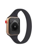 For For Apple Watch Series 10 42mm / 9 8 7 41mm / SE (2023) SE (2022) SE 6 5 4 40mm / 3 21 38mm Silicone Band Strap, Size: L - Black