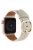 Genuine Cow Leather Strap for Apple Watch Series 10 42mm  /  Series 9 8 7 41mm  /  SE (2023) SE (2022) SE 6 5 4 40mm  /  3 2 1 38mm Band - Beige