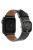 Genuine Cow Leather Strap for Apple Watch Series 10 42mm  /  Series 9 8 7 41mm  /  SE (2023) SE (2022) SE 6 5 4 40mm  /  3 2 1 38mm Band - Black