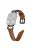 Genuine Cowhide Leather Band for Apple Watch Series 10 42mm / 9 8 7 41mm / SE (2023) SE (2022) SE 6 5 4 40mm / 3 2 1 38mm Rhinestone Decor Watch Strap with Black Buckle - Brown