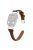 Genuine Cowhide Leather Strap for Apple Watch Series 10 46mm / Ultra 2 Ultra 49mm /  Series 9 8 7 45mm / 6 5 4 SE (2023) SE (2022) SE 44mm / 3 2 1 42mm Watch Band with Silver Buckle - Brown