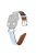 Genuine Cowhide Leather Watch Band for Apple Watch Series 10 42mm / 9 8 7 41mm / SE (2023) SE (2022) SE 6 5 4 40mm / 3 2 1 38mm  Rhinestone Decor Strap Bracelet Strap with Silver Buckle - Blue