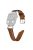 Genuine Cowhide Leather Watch Band for Apple Watch Series 10 42mm / 9 8 7 41mm / SE (2023) SE (2022) SE 6 5 4 40mm / 3 2 1 38mm  Rhinestone Decor Strap Bracelet Strap with Silver Buckle - Brown