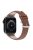 Genuine Leather Metal Buckle Wristwatch Band for Apple Watch Series 10 46mm / Ultra 2 Ultra 49mm / 9 8 7 45mm / SE (2023) SE (2022) SE 6 5 4 44mm / 3 2 1 42mm - Brown