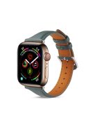 Genuine Leather Smart Watch Band Strap for Apple Watch Series 10 42mm / 9 8 7 41mm / SE (2023) SE (2022) SE 6 5 4 40mm / 3 2 1 38mm - Green