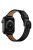 Genuine Leather Smart Watch Strap Metal Buckle Wristband for Apple Watch Series 10 42mm / 9 8 7 41mm / 6 5 4 SE SE (2022) SE (2023) 40mm / 3 2 1 38mm - Black / Black Buckle