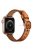 Genuine Leather Smart Watch Strap Metal Buckle Wristband for Apple Watch Series 10 42mm / 9 8 7 41mm / 6 5 4 SE SE (2022) SE (2023) 40mm / 3 2 1 38mm - Brown / Rose Gold Buckle