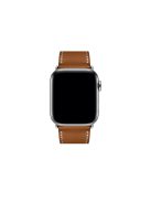 Genuine Leather Watch Band for Apple Watch Series 10 42mm / 9 8 7 41mm / SE (2023) SE (2022) SE 6 5 4 40mm / 3 2 1 38mm - Brown