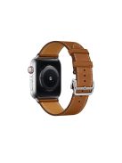 Genuine Leather Watch Band for Apple Watch Series 10 42mm / 9 8 7 41mm / SE (2023) SE (2022) SE 6 5 4 40mm / 3 2 1 38mm - Brown