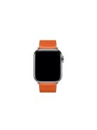 Genuine Leather Watch Band for Apple Watch Series 10 42mm / 9 8 7 41mm / SE (2023) SE (2022) SE 6 5 4 40mm / 3 2 1 38mm - Orange