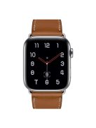 Genuine Leather Watch Band for Apple Watch Series 10 46mm / Ultra 2 Ultra 49mm / 9 8 7 45mm / SE (2023) SE (2022) SE 6 5 4 44mm / 3 2 1 42mm - Brown