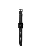 Genuine Leather Watch Band Replacement for Apple Watch Series 10 42mm / 9 8 7 41mm / 6 5 4 SE SE (2022) SE (2023) 40mm / 3 2 1 38mm - Black