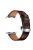 Genuine Leather Watch Band Replacement Strap for Apple Watch Series 10 46mm / Ultra 2 Ultra 49mm / 9 8 7 45mm / SE (2023) SE (2022) SE 6 5 4 44mm / 3 2 1 42mm - Silver Buckle / Dark Brown