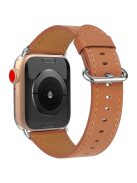 Genuine Leather Watch Strap for Apple Watch Series 10 42mm / 9 8 7 41mm / 6 5 4 SE SE (2022) SE (2023) 40mm / 3 2 1 38mm - Brown