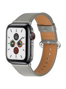 Genuine Leather Watch Strap for Apple Watch Series 10 42mm / 9 8 7 41mm / 6 5 4 SE SE (2022) SE (2023) 40mm / 3 2 1 38mm - Grey